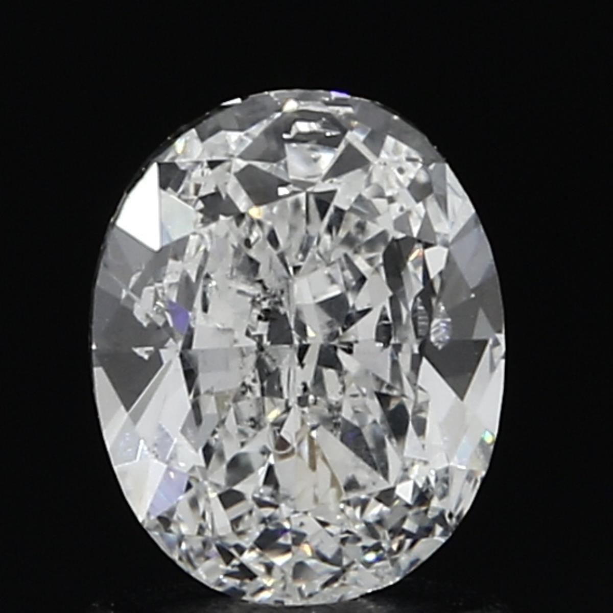 GIA 1.01 F-SI2 Oval Diamond
