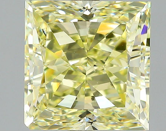 GIA 3.03 Fancy Yellow-VS2 Princess Diamond
