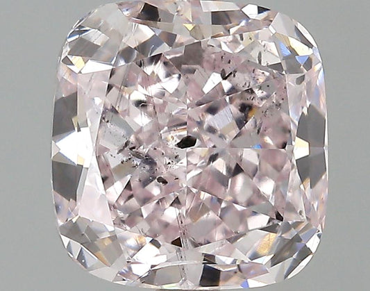 GIA 2.17 Fancy Light Purplish Pink-SI2 Cushion Diamond