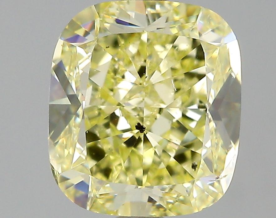 GIA 2.19 Fancy Yellow-SI2 Cushion Diamond