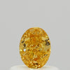GIA 0.31 Fancy Vivid Yellow Orange-SI2 Oval Diamond