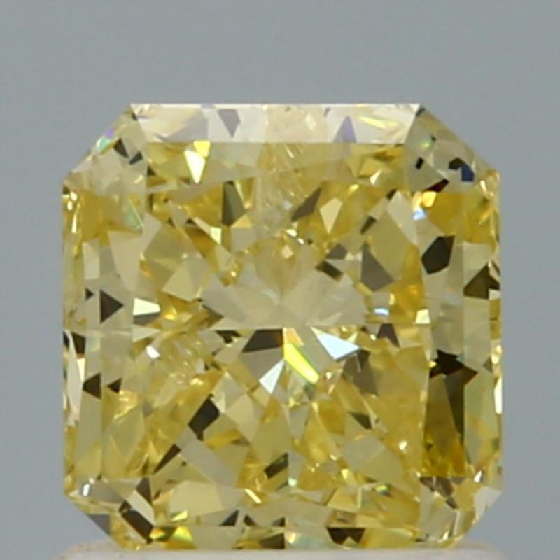 GIA 1.02 Fancy Intense Yellow-I1 Radiant Diamond