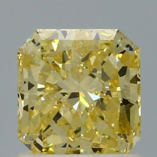 GIA 1.02 Fancy Intense Yellow-I1 Radiant Diamond