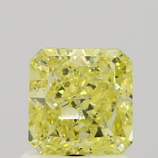 GIA 1 Fancy Yellow-I1 Radiant Diamond