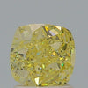 GIA 1.51 Fancy Yellow-SI2 Cushion Diamond