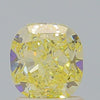 GIA 1.52 Fancy Yellow-SI1 Cushion Diamond