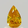 GIA 0.53 Fancy Vivid Yellow Orange-I1 Pear Diamond