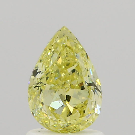 GIA 1.05 Fancy Yellow-SI2 Pear Diamond