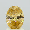 GIA 1.08 Fancy Intense Yellow Orange-I1 Oval Diamond
