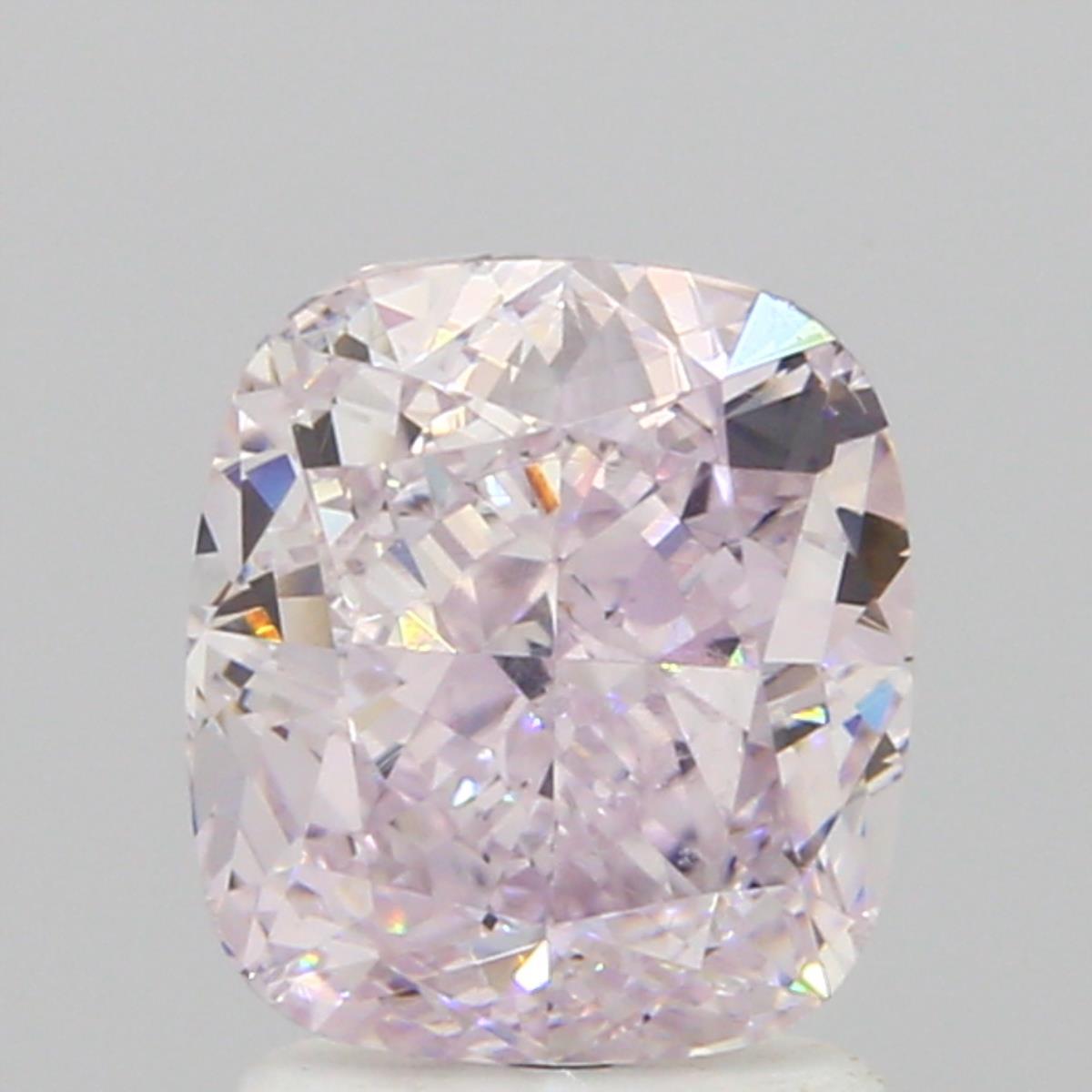 GIA 2.01 Fancy Light Purplish Pink-VS2 Cushion Diamond