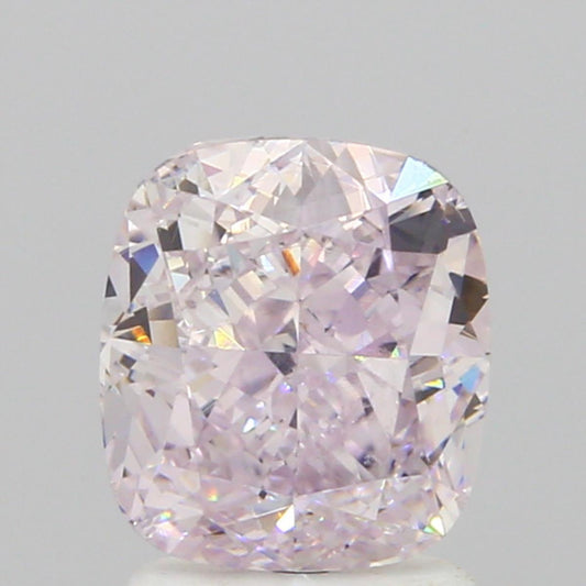 GIA 2.01 Fancy Light Purplish Pink-VS2 Cushion Diamond