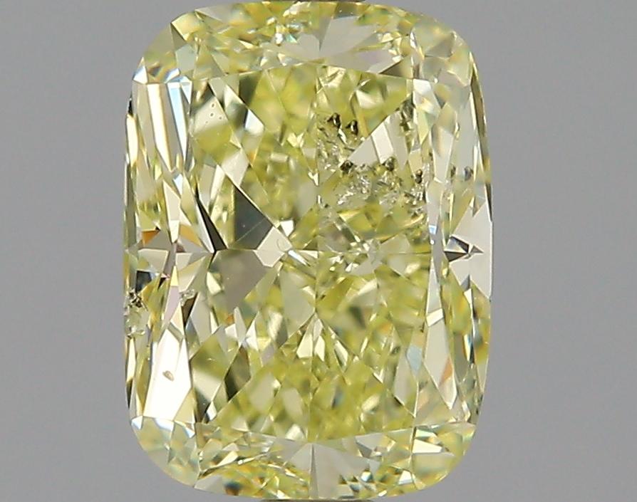 GIA 1.51 Fancy Yellow-SI2 Cushion Diamond