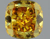 GIA 0.46 Fancy Intense Orange Yellow-VS1 Cushion Diamond