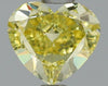 GIA 0.72 Fancy Intense Yellow-SI1 Heart Diamond