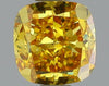 GIA 0.55 Fancy Intense Orange Yellow-SI2 Cushion Diamond