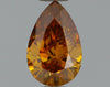 GIA 0.51 Fancy Deep Brown Orange-SI1 Pear Diamond