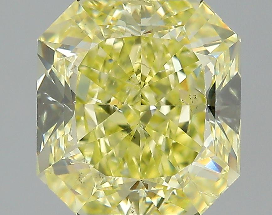 GIA 3.03 Fancy Intense Yellow-SI2 Radiant Diamond