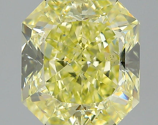 GIA 3.03 Fancy Intense Yellow-SI2 Radiant Diamond
