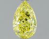 GIA 1.01 Fancy Intense Yellow-SI1 Pear Diamond
