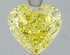 GIA 3.01 Fancy Intense Yellow-VVS2 Heart Diamond