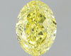 GIA 2.1 Fancy Intense Yellow-SI2 Oval Diamond