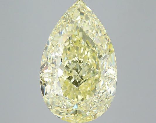GIA 10.03 Fancy Yellow-VS2 Pear Diamond
