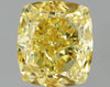 GIA 1.01 Fancy Intense Yellow-VS2 Cushion Diamond