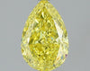 GIA 2.02 Fancy Vivid Yellow-SI1 Pear Diamond