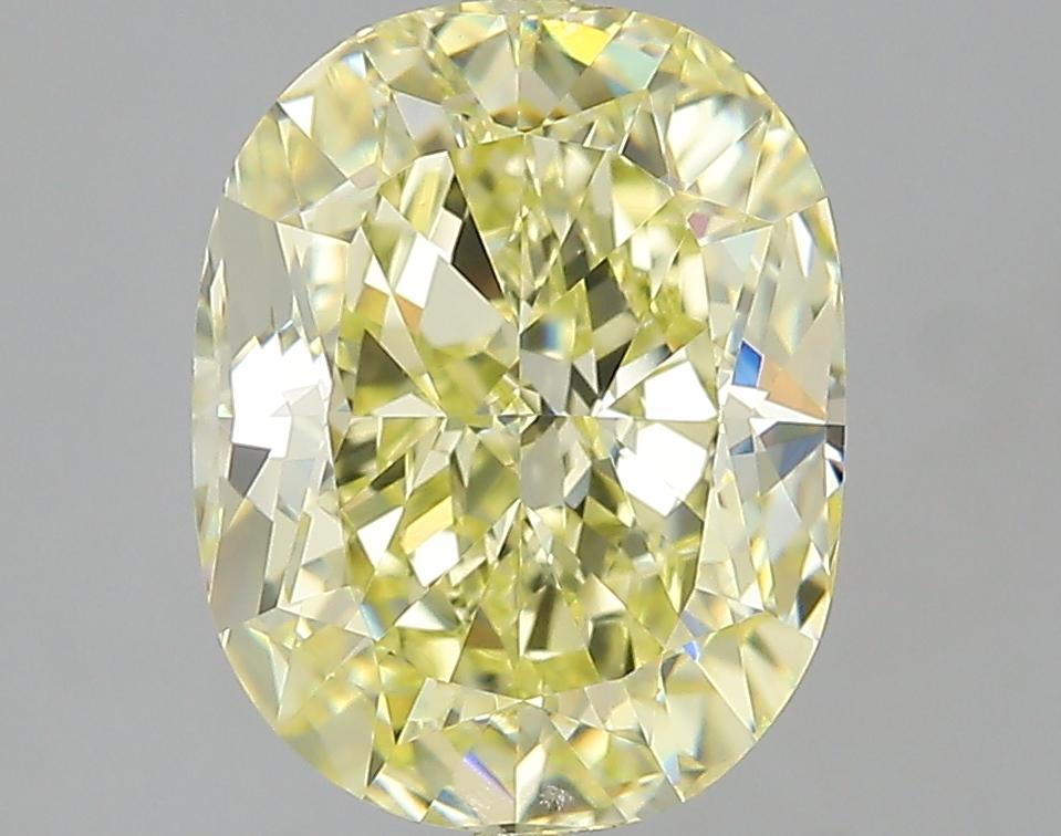 GIA 4.01 Fancy Yellow-VS1 Cushion Diamond