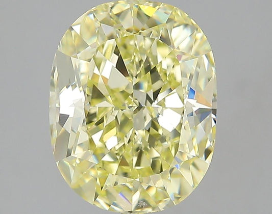 GIA 4.01 Fancy Yellow-VS1 Cushion Diamond