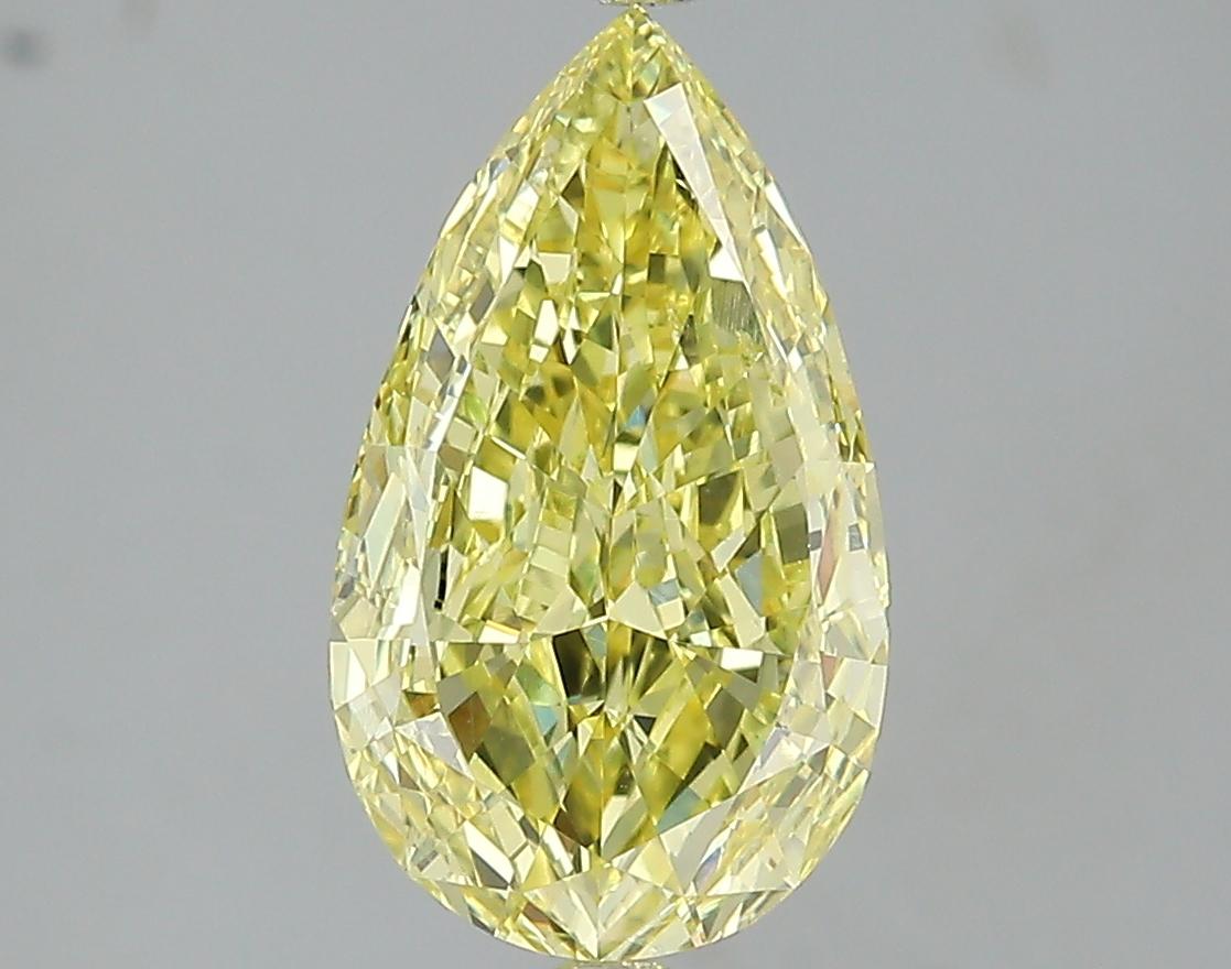 GIA 2.07 Fancy Intense Yellow-VS2 Pear Diamond
