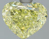 GIA 1.5 Fancy Yellow-VS1 Heart Diamond