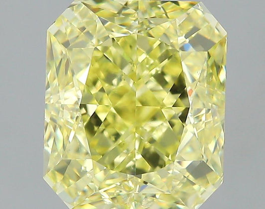 GIA 3.01 Fancy Intense Yellow-VS2 Radiant Diamond