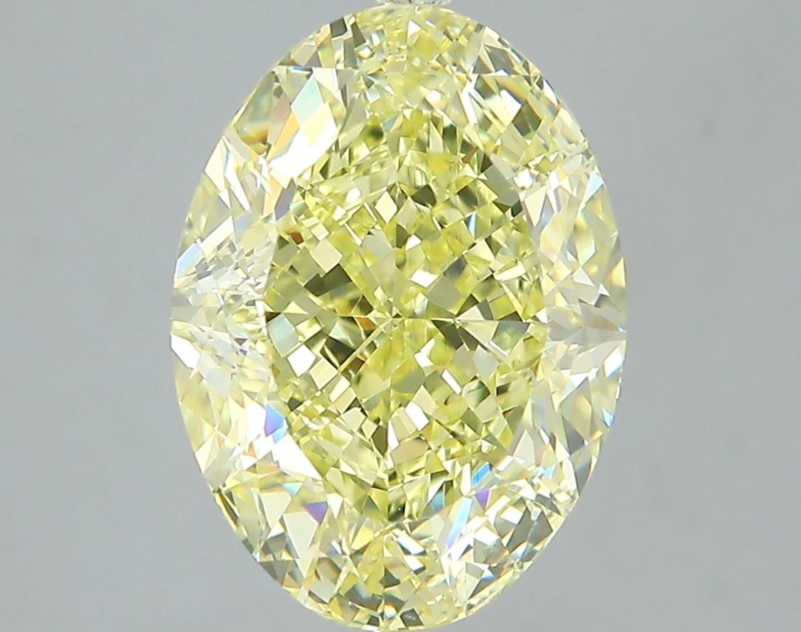 GIA 5.02 Fancy Yellow-VS1 Oval Diamond