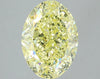GIA 5.02 Fancy Yellow-VS1 Oval Diamond