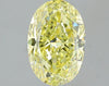 GIA 2.29 Fancy Yellow-VS1 Oval Diamond
