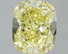 GIA 3.01 Fancy Yellow-SI2 Cushion Diamond