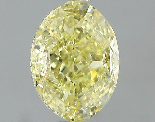 GIA 1.01 Fancy Yellow-SI1 Oval Diamond