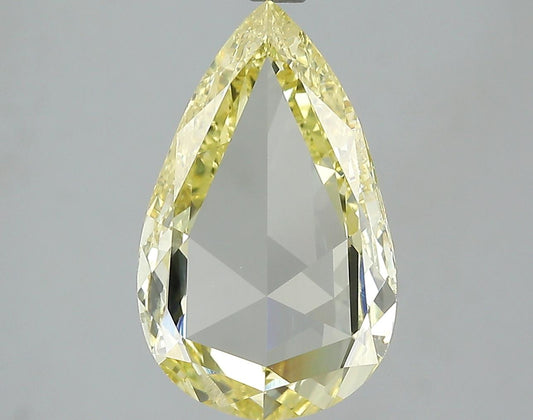 GIA 2.43 Fancy Intense Yellow-I1 Pear Diamond