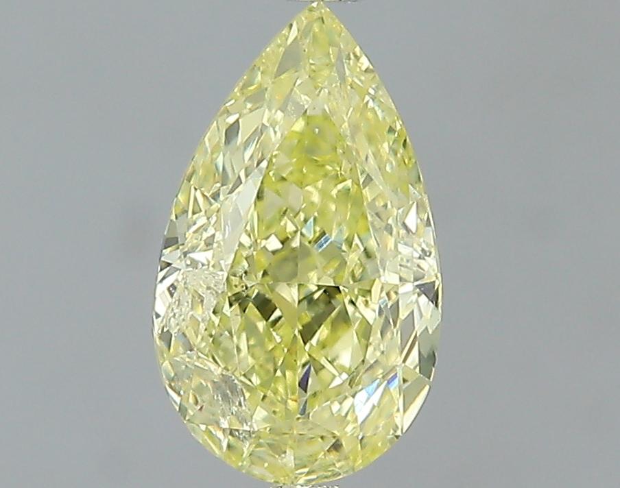 GIA 1.01 Fancy Yellow-SI2 Pear Diamond