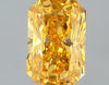 GIA 0.48 Fancy Vivid Orange Yellow-SI1 Radiant Diamond