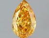 GIA 0.51 Fancy Vivid Yellow Orange-VS2 Pear Diamond