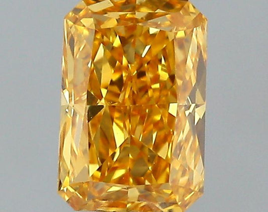 GIA 0.33 Fancy Vivid Orange Yellow-VVS2 Radiant Diamond