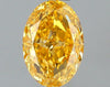 GIA 0.7 Fancy Intense Orange Yellow-VVS2 Oval Diamond