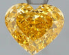 GIA 0.72 Fancy Intense Orange Yellow-VS1 Heart Diamond
