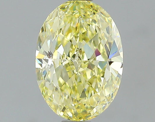 GIA 1.2 Fancy Intense Yellow-VVS2 Oval Diamond