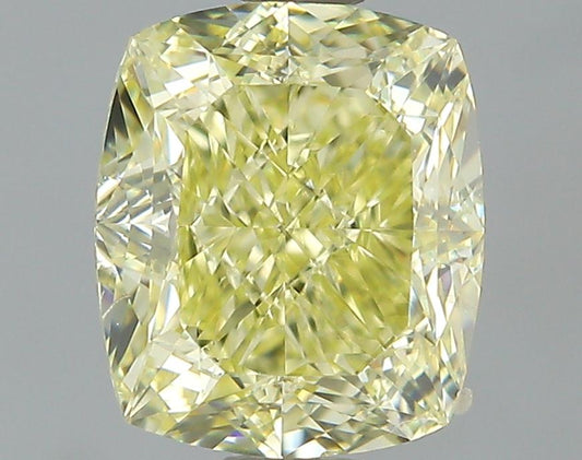 GIA 1.2 Fancy Yellow-SI1 Cushion Diamond