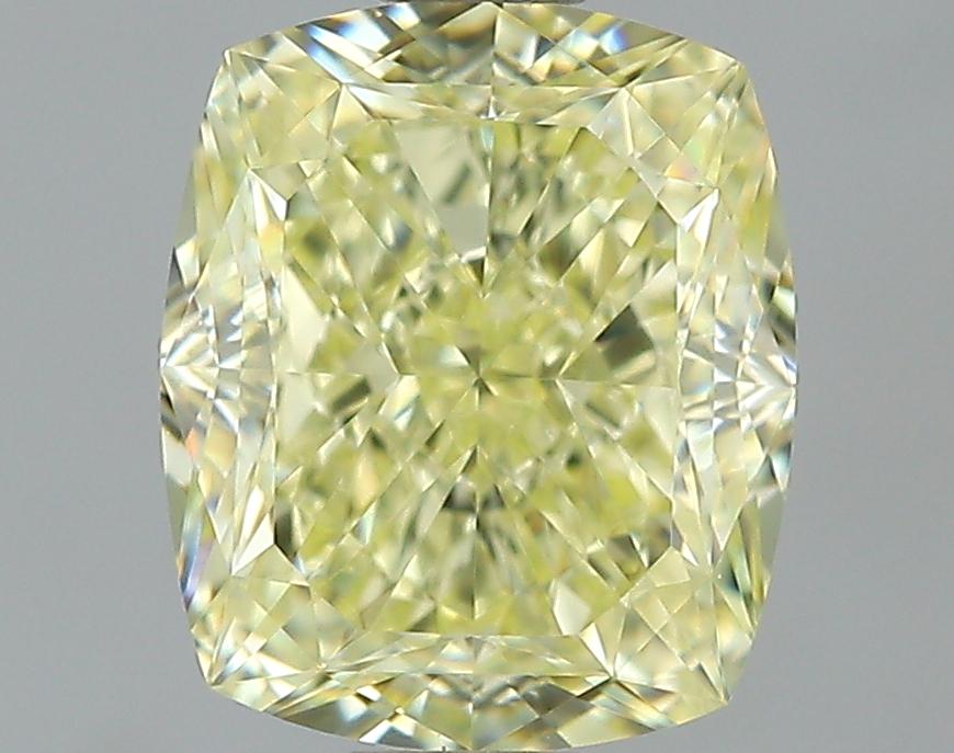 GIA 1.21 Fancy Yellow-VS1 Cushion Diamond