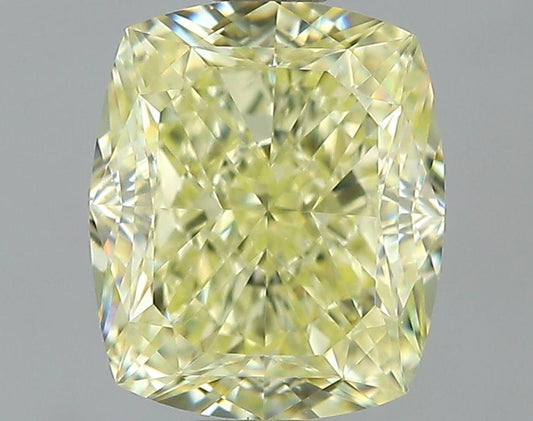 GIA 1.21 Fancy Yellow-VS1 Cushion Diamond