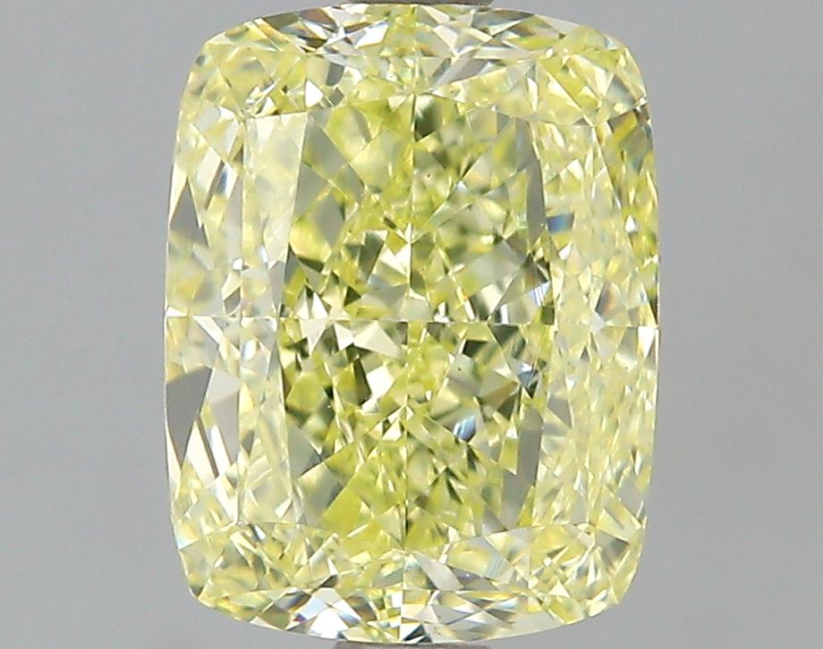 GIA 2.18 Fancy Yellow-VS1 Cushion Diamond